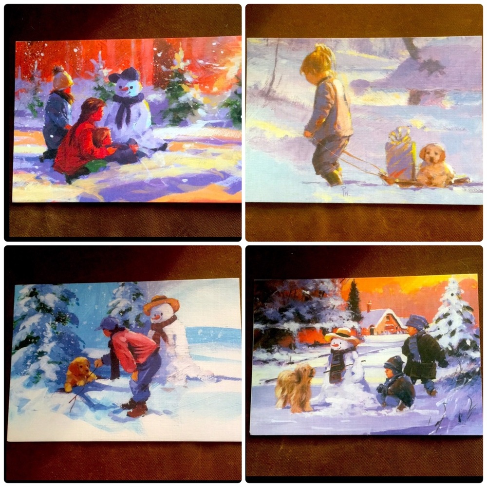CARTES PLAISIRS D’HIVER - Winter Playground Christmas Cards (French)